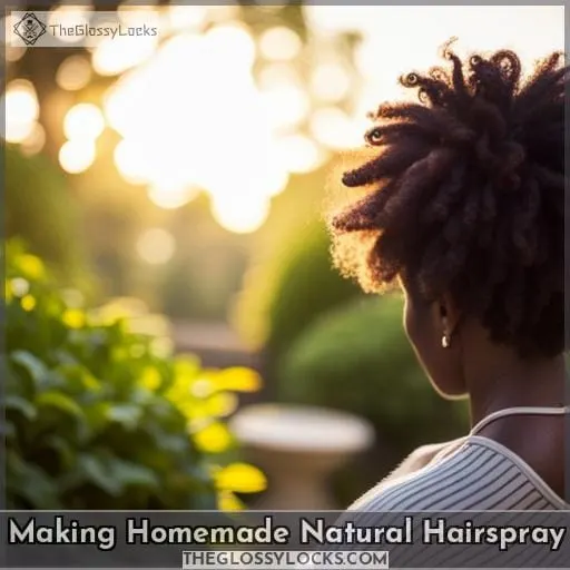 Making Homemade Natural Hairspray