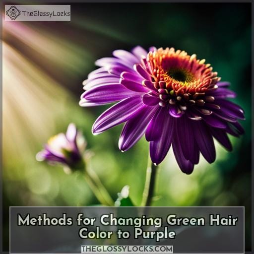 Methods for Changing Green Hair Color to Purple