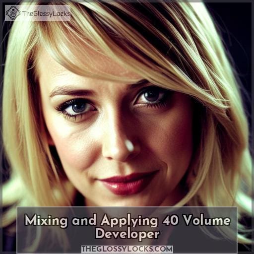 Mixing and Applying 40 Volume Developer