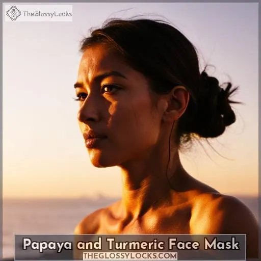 Papaya and Turmeric Face Mask