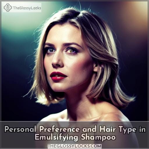 Personal Preference and Hair Type in Emulsifying Shampoo