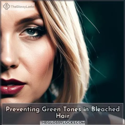 Preventing Green Tones in Bleached Hair