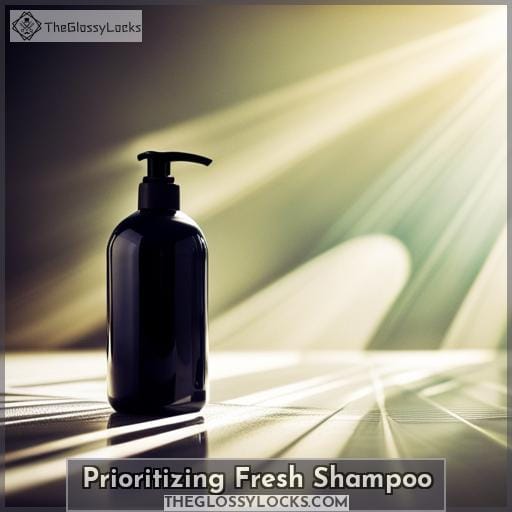 Prioritizing Fresh Shampoo