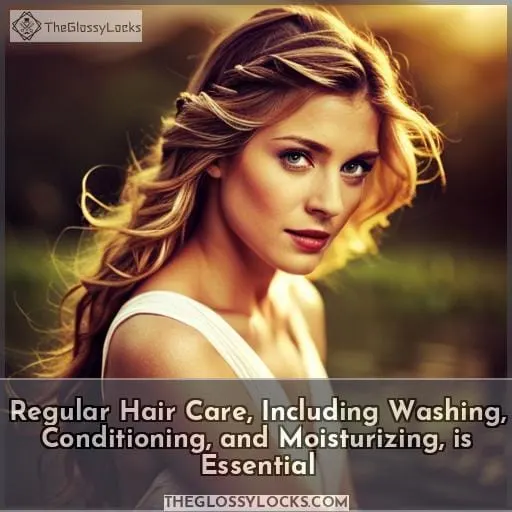 Regular Hair Care, Including Washing, Conditioning, and Moisturizing, is Essential