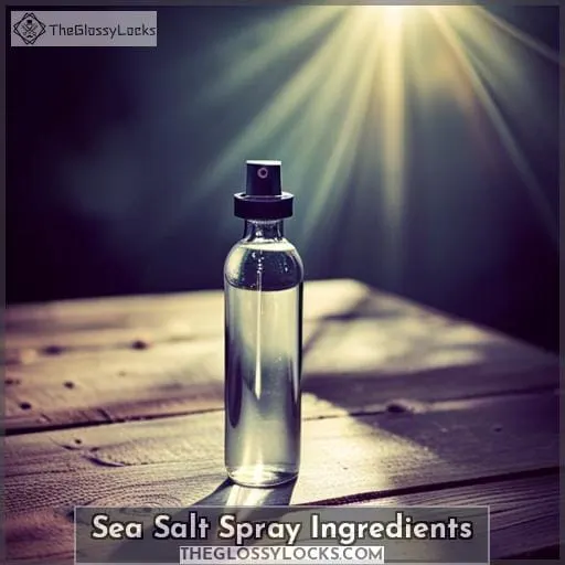 Sea Salt Spray Ingredients