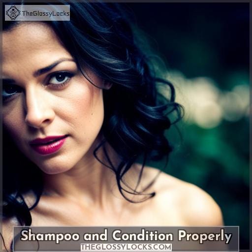 Shampoo and Condition Properly Shampoo and Condition Properly