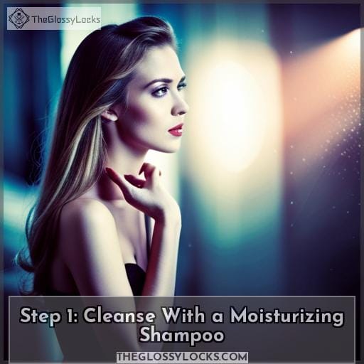 Step 1: Cleanse With a Moisturizing Shampoo