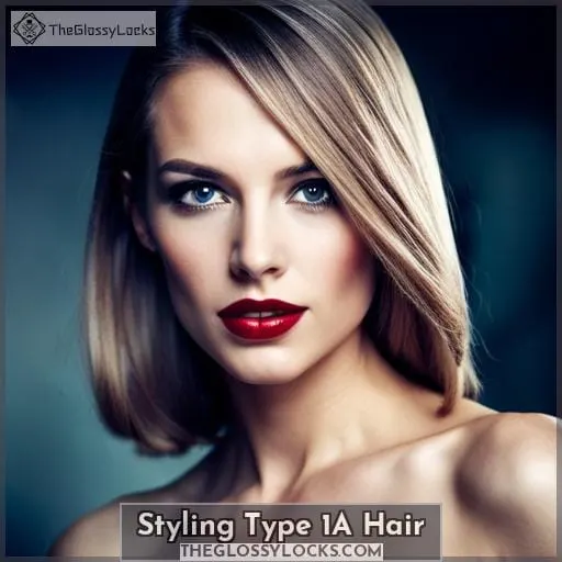 Styling Type 1A Hair