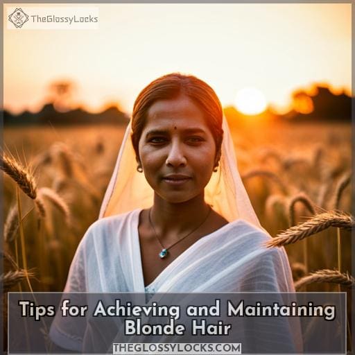 Tips for Achieving and Maintaining Blonde Hair