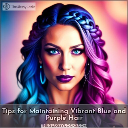Tips for Maintaining Vibrant Blue and Purple Hair