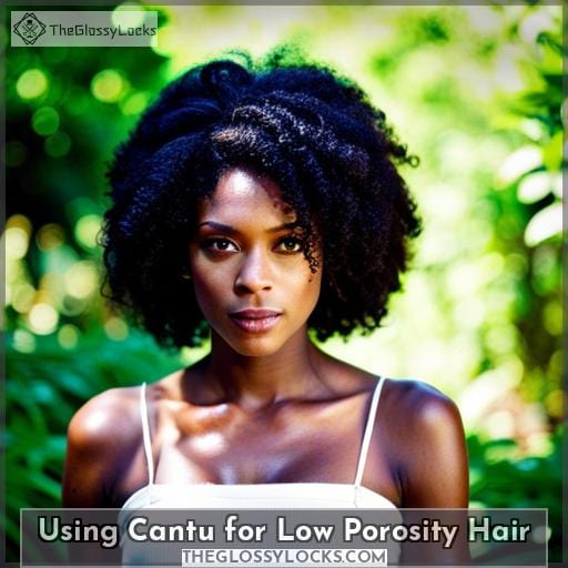 Using Cantu for Low Porosity Hair