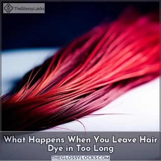 what happens if you leave hair dye in too long