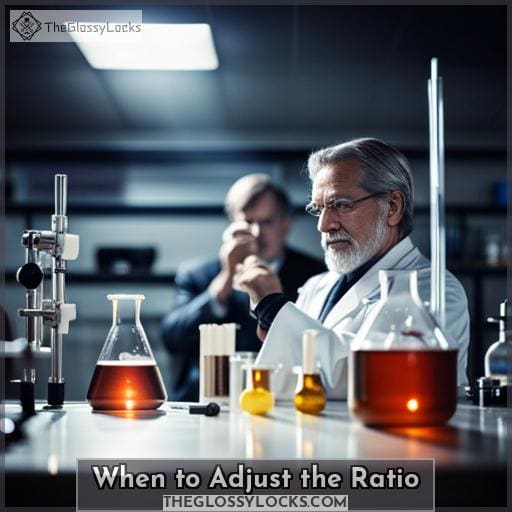 When to Adjust the Ratio