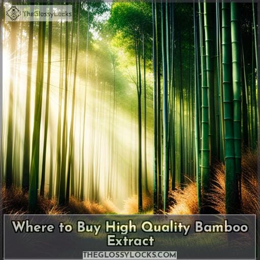 Where to Buy High Quality Bamboo Extract