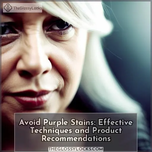 avoid purple stains purple shampoo
