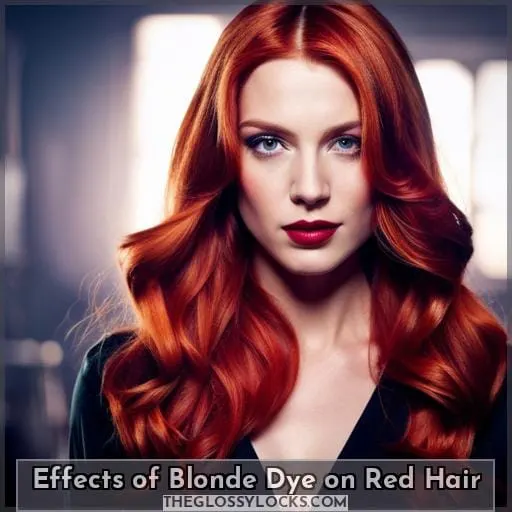 Effects of Blonde Dye on Red Hair