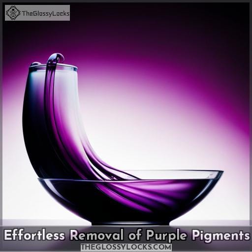 Effortless Removal of Purple Pigments Effortless Removal of Purple Pigments