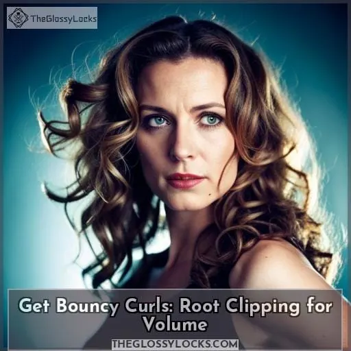 get volume in curly hair using clips