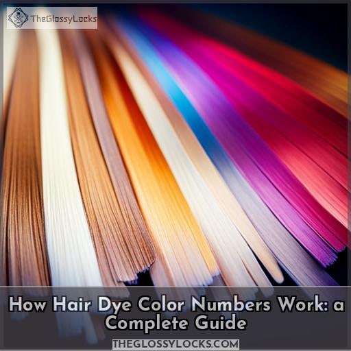 how do hair dye color numbers work