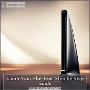 how to clean a flat iron