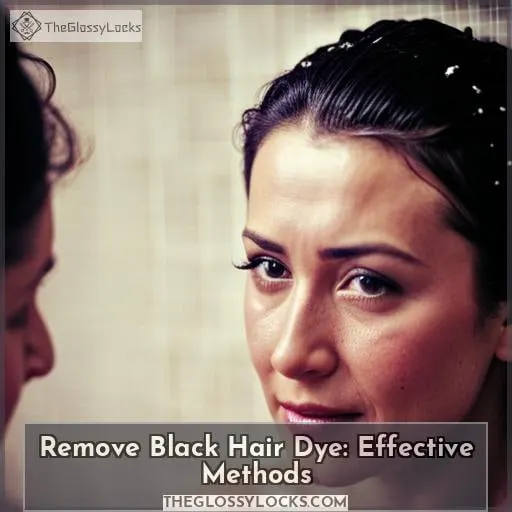 how to get black hair dye out of hair