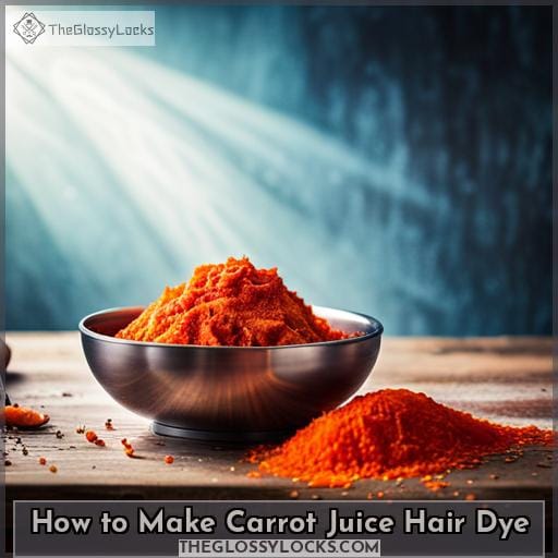 How to Make Carrot Juice Hair Dye