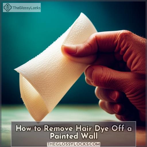 How to Remove Hair Dye Off a Painted Wall
