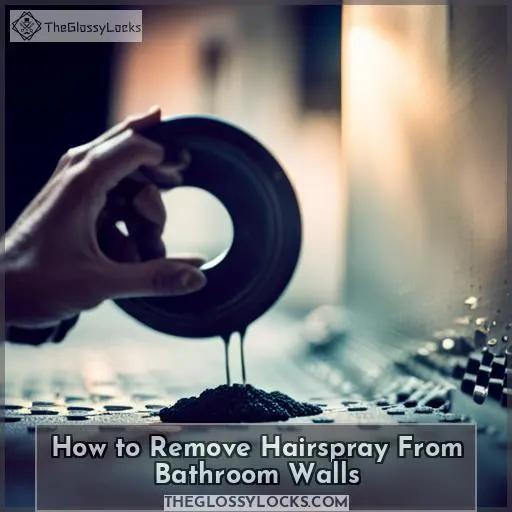 how to remove hairspray from bathroom walls