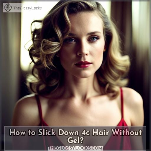 Slick Back Natural 4C Hair No Gel Needed!