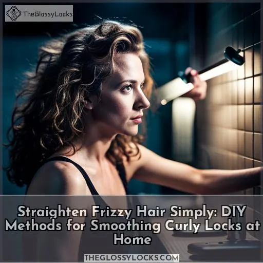 how to straighten frizzy hair