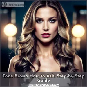 how to tone brown hair to ash