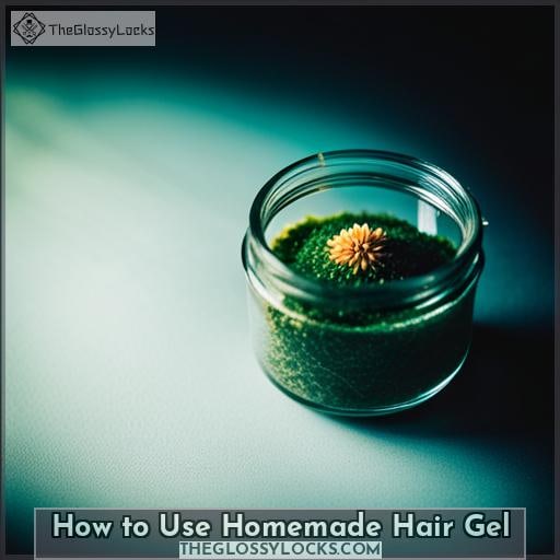 How to Use Homemade Hair Gel