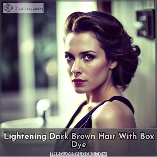 Lightening Dark Brown Hair With Box Dye