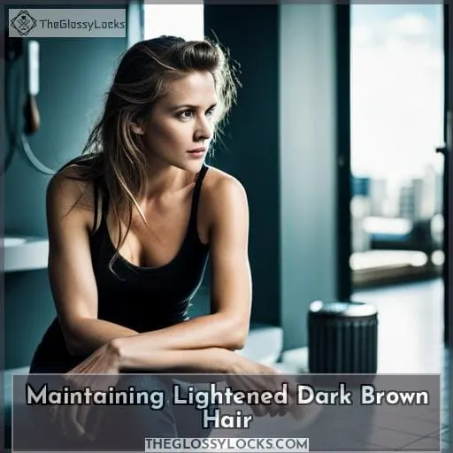 Maintaining Lightened Dark Brown Hair