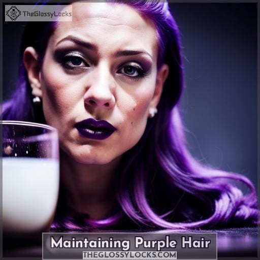 Maintaining Purple Hair