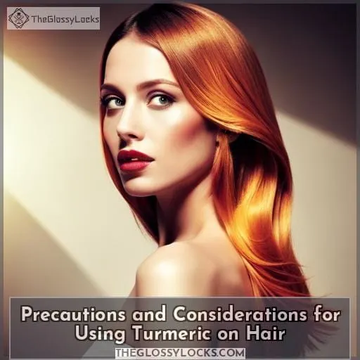 Precautions and Considerations for Using Turmeric on Hair