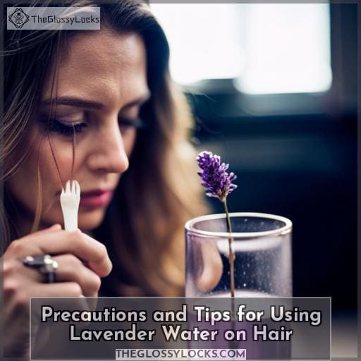 Precautions and Tips for Using Lavender Water on Hair