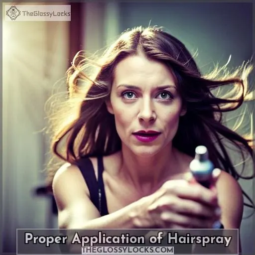 Proper Application of Hairspray