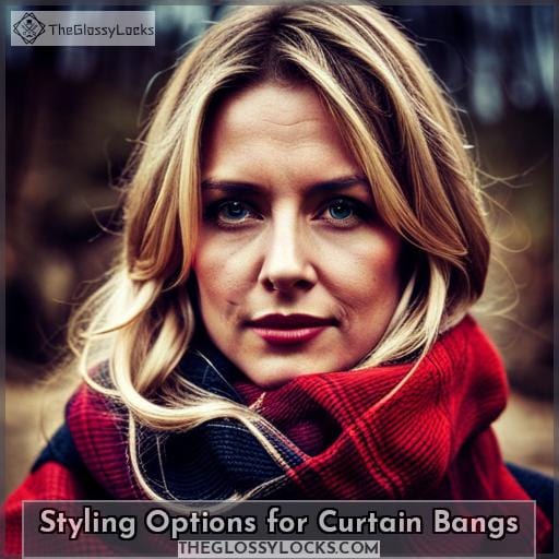 Styling Options for Curtain Bangs