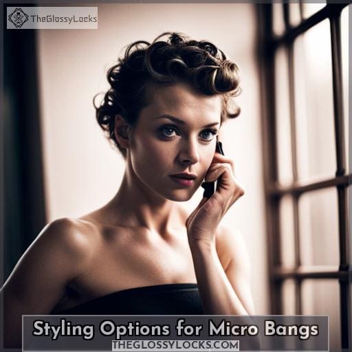 Styling Options for Micro Bangs