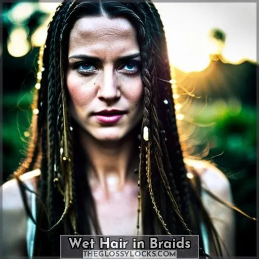 Wet Hair in Braids