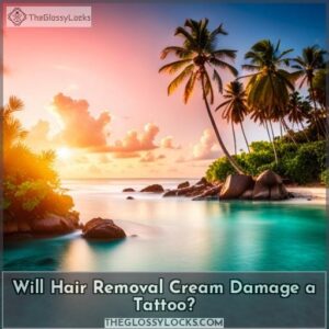 will hair removal cream damage a tattoo