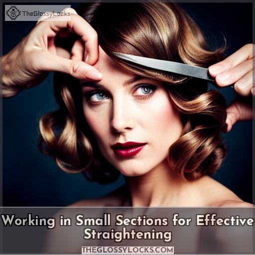Working in Small Sections for Effective Straightening