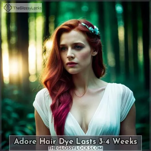 Adore Hair Dye Lasts 3-4 Weeks