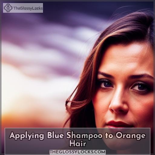 Applying Blue Shampoo to Orange Hair Applying Blue Shampoo to Orange Hair