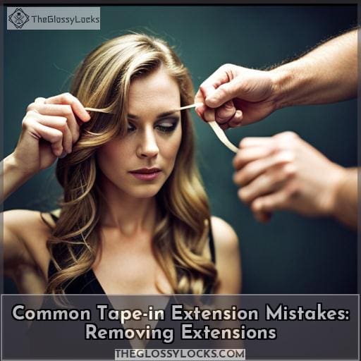 Common Tape-in Extension Mistakes: Removing Extensions