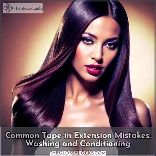 Common Tape-in Extension Mistakes: Washing and Conditioning
