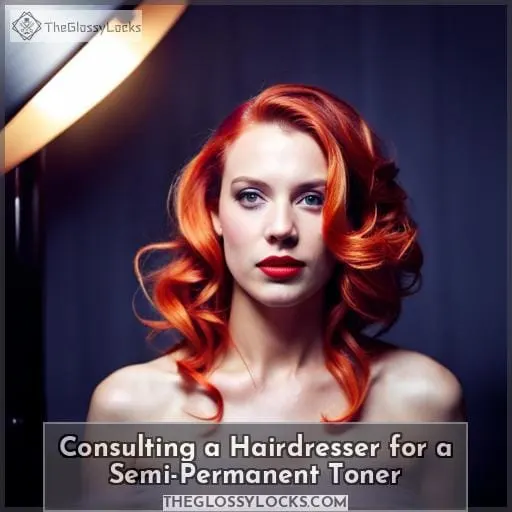 Consulting a Hairdresser for a Semi-Permanent Toner