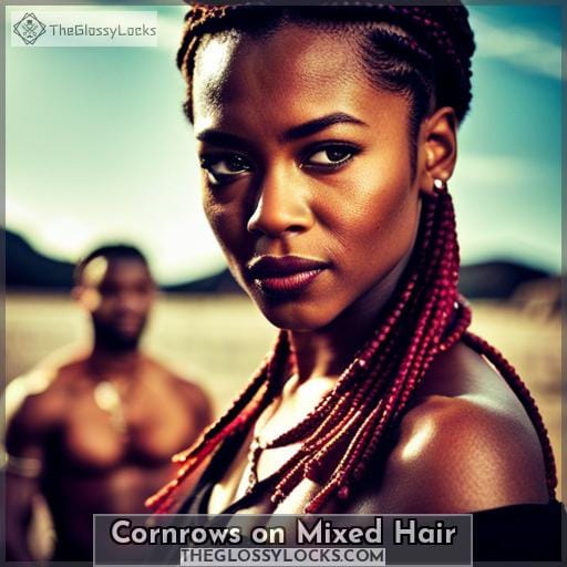 Cornrows on Mixed Hair