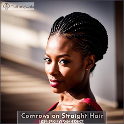 Cornrows on Straight Hair